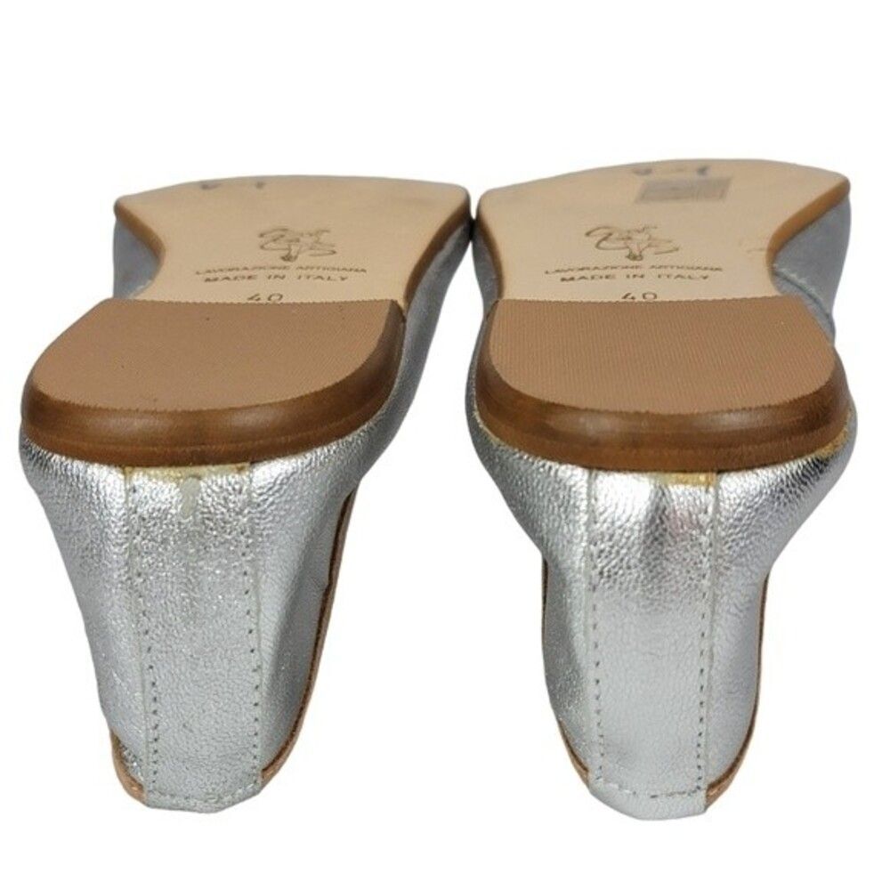 Patricia Green Silver Ballet Shoes Size 40 - Picture 7 of 8